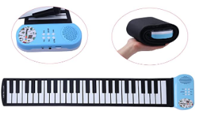 CAHAYA ロールピアノ 49鍵 折畳 電子ピアノ 楽器 玩具 初心者 練習 日本語説明書付き